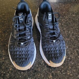 Under Armour Black Athletic Sneakers with Gum Soles